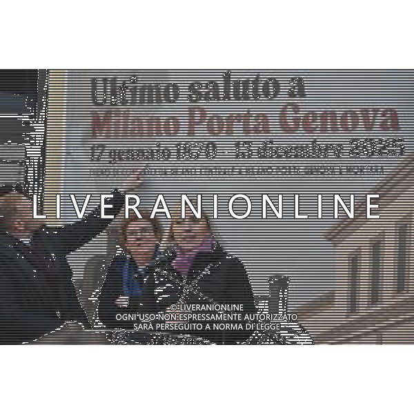 TVRG Stazione Porta Genova nella foto Claudia Maria Terzi assessore regionale ai trasporti Milano 13-12-2025 Ultimo giorno di servizio per la stazione di Milano Porta Genova, una delle più antiche strutture ferroviarie, é stata inaugurata nel 1870 foto Roberto Garavaglia/Agenzia Aldo Liverani sas