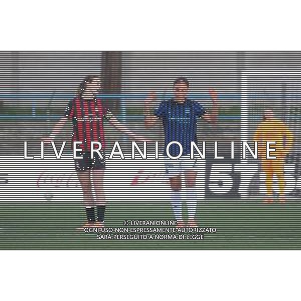 TVRCOR A.C. Milan vs F.C. Internazionale – Serie A Women Athora nella foto esultanza Haley Bugeja che porta l\'Inter in vantaggio Solbiate Arno (VA) Stadio Felice Chinetti 9a giornata foto Roberta Corradin/Agenzia Aldo Liverani sas - 13.12.2025 ©TVRCOR Corradin Roberta - AGENZIA ALDO LIVERANI SAS