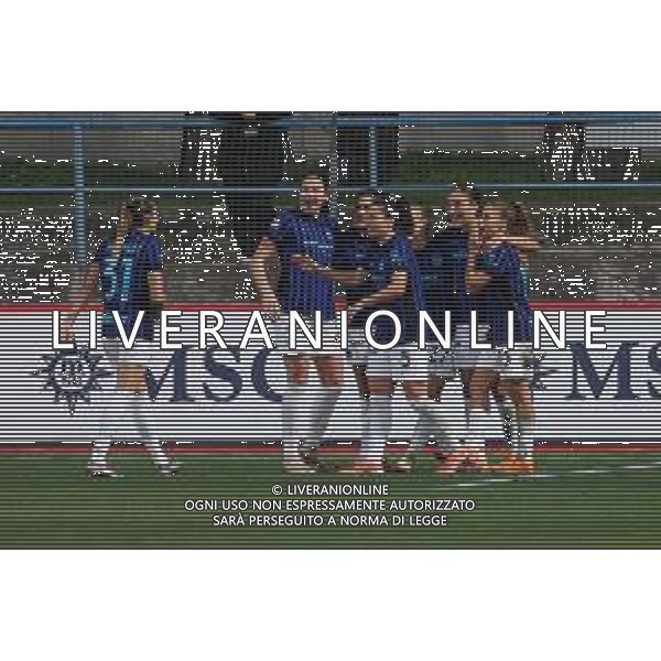 TVRCOR A.C. Milan vs F.C. Internazionale – Serie A Women Athora nella foto esultanza Inter Women dopo il goal di Haley Bugeja Solbiate Arno (VA) Stadio Felice Chinetti 9a giornata foto Roberta Corradin/Agenzia Aldo Liverani sas - 13.12.2025 ©TVRCOR Corradin Roberta - AGENZIA ALDO LIVERANI SAS
