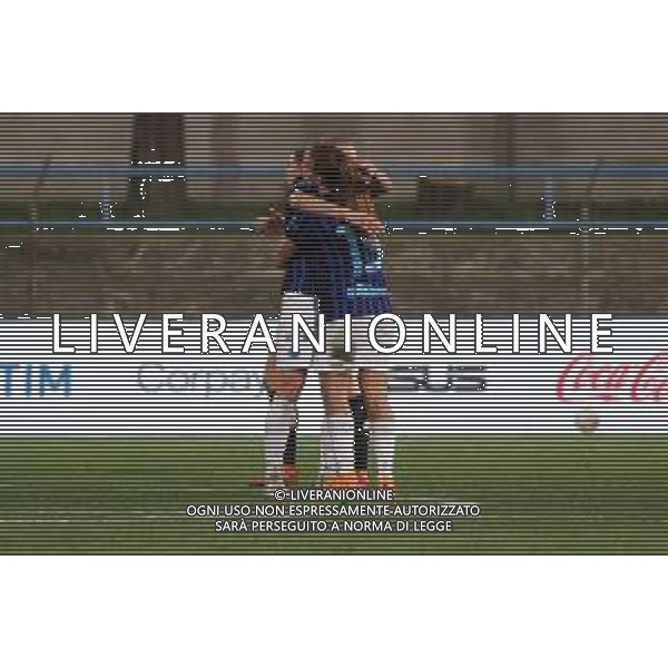 TVRCOR A.C. Milan vs F.C. Internazionale – Serie A Women Athora nella foto esultanza Inter dopo la vittoria Solbiate Arno (VA) Stadio Felice Chinetti 9a giornata foto Roberta Corradin/Agenzia Aldo Liverani sas - 13.12.2025 ©TVRCOR Corradin Roberta - AGENZIA ALDO LIVERANI SAS