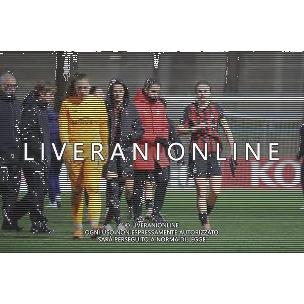 TVRCOR A.C. Milan vs F.C. Internazionale – Serie A Women Athora nella foto delusione Milan dopo la sconfitta Solbiate Arno (VA) Stadio Felice Chinetti 9a giornata foto Roberta Corradin/Agenzia Aldo Liverani sas - 13.12.2025 ©TVRCOR Corradin Roberta - AGENZIA ALDO LIVERANI SAS