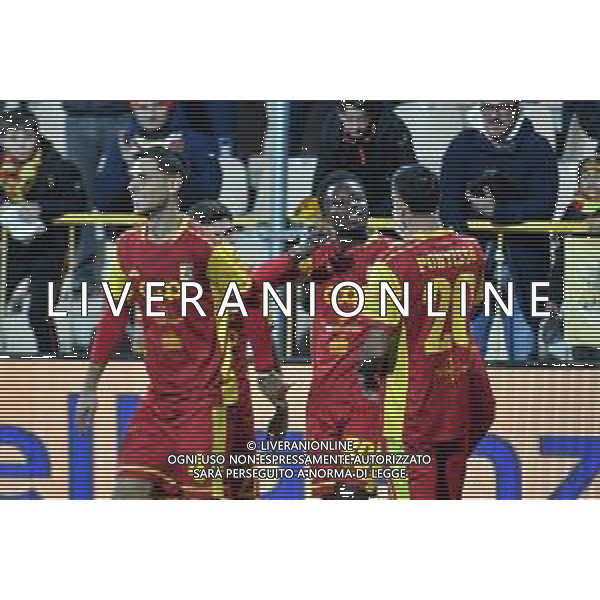 Catanzaro 13-12-2025 Stadio Nicola Ceravolo Us Catanzaro vs Avellino Serie BKT 16a giornata Nella foto: Festa gol Alphadjio Cisse Andrea Rosito/Agenzia Aldo Liverani sas- AGENZIA ALDO LIVERANI SAS