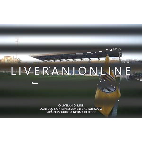 bandierina calcio d’angolo - Spalti vuoti nel prepartita - pich view before Parma Calcio vs SS Lazio, 15° Serie A Enilive 2025-26 game at Ennio Tardini in Parma (PR), Italy, on Dicember 13, 2025. (Photo by Davide Casentini)- AGENZIA ALDO LIVERANI SAS