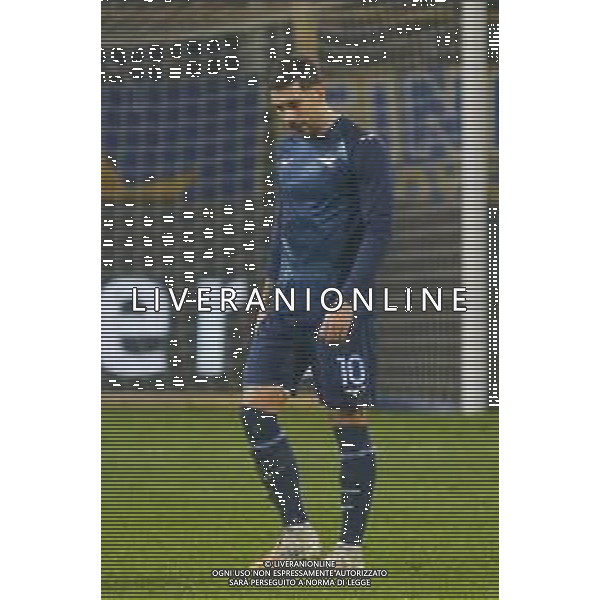 Mattia Zaccagni of SS Lazio go aut of red card during Parma Calcio vs SS Lazio, 15° Serie A Enilive 2025-26 game at Ennio Tardini in Parma (PR), Italy, on Dicember 13, 2025. (Photo by Davide Casentini)- AGENZIA ALDO LIVERANI SAS