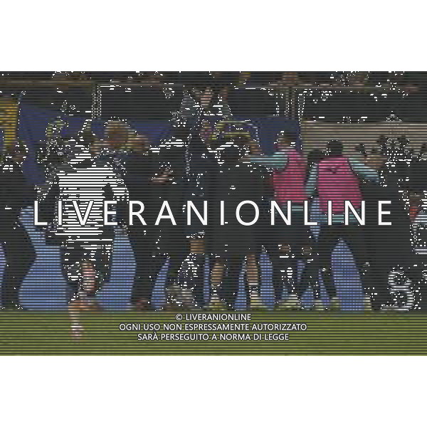 Tijjani Noslin of SS Lazio celebrates with team mate during Parma Calcio vs SS Lazio, 15° Serie A Enilive 2025-26 game at Ennio Tardini in Parma (PR), Italy, on Dicember 13, 2025. (Photo by Davide Casentini)- AGENZIA ALDO LIVERANI SAS