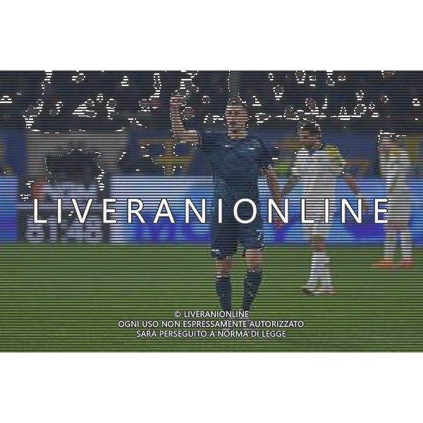 Parma vs Lazio Campionato Serie A Enilive - 15 Giornata Stadio Tardini - Parma 13-12-2025 nella foto Esultanza Marusic dopo il gol di noslin Foto Federico Gaetano - ag Aldo liverani- AGENZIA ALDO LIVERANI SAS