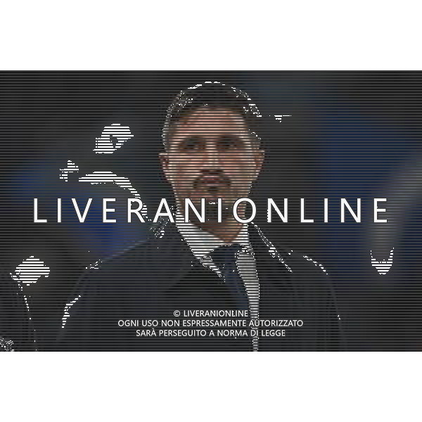 TVRG Atalanta vs Cagliari nella foto Fabio Pisacane allenatore Cagliari Bergamo 13-12-2025 New Balance Arena - Stadio di Bergamo Atalanta vs Cagliari Campionato Serie A Enilive - 15a giornata foto Roberto Garavaglia/Agenzia Aldo Liverani sas