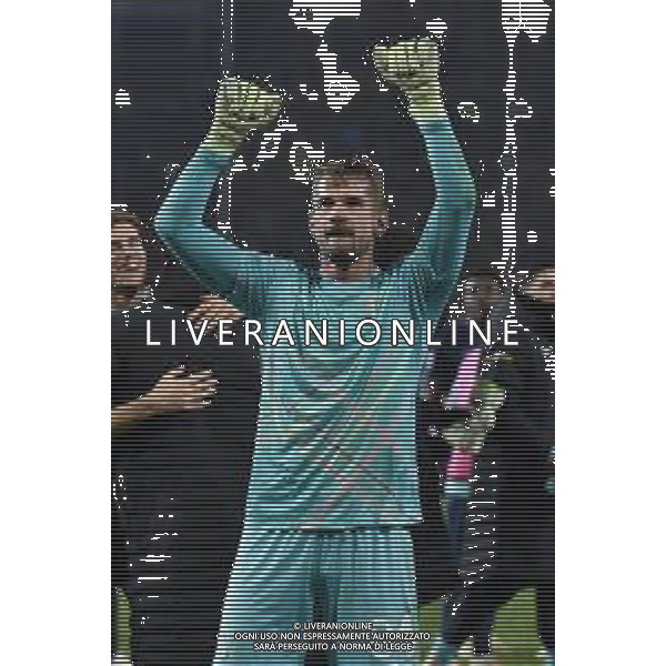 Parma vs Lazio Campionato Serie A Enilive - 15 Giornata Stadio Tardini - Parma 13-12-2025 nella foto Esultanza finale Provedel Foto Federico Gaetano - ag Aldo liverani- AGENZIA ALDO LIVERANI SAS