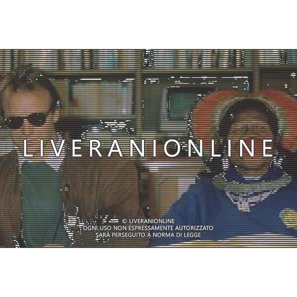 DIAP-RETROSPETTIVA STING CANTANTE NELLA FOTO STING CON RAOMI A MILANO NELL\'ANNO 1989 AG ALDO LIVERANI SAS