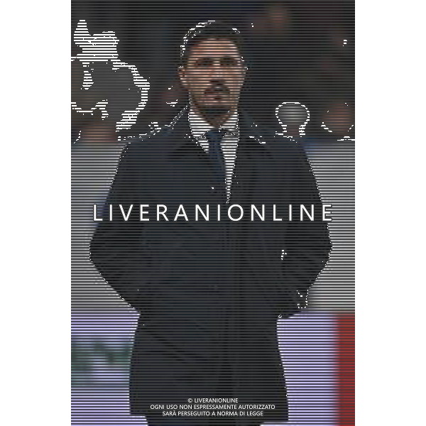 TVRG Atalanta vs Cagliari nella foto Fabio Pisacane allenatore Cagliari Bergamo 13-12-2025 New Balance Arena - Stadio di Bergamo Atalanta vs Cagliari Campionato Serie A Enilive - 15a giornata foto Roberto Garavaglia/Agenzia Aldo Liverani sas