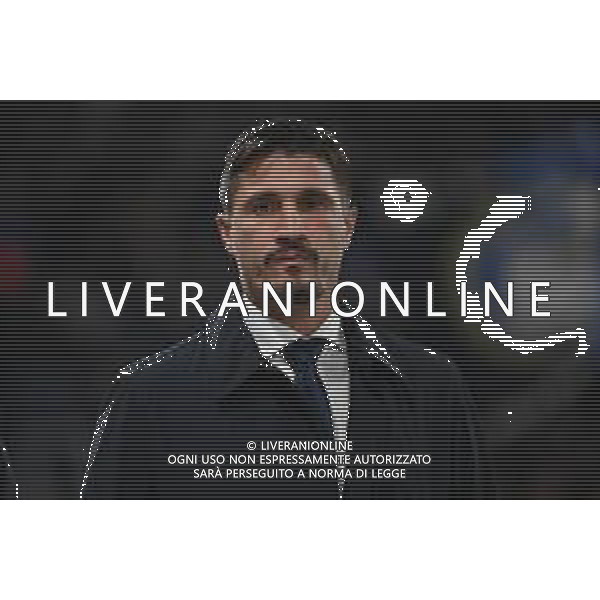 TVRG Atalanta vs Cagliari nella foto Fabio Pisacane allenatore Cagliari Bergamo 13-12-2025 New Balance Arena - Stadio di Bergamo Atalanta vs Cagliari Campionato Serie A Enilive - 15a giornata foto Roberto Garavaglia/Agenzia Aldo Liverani sas