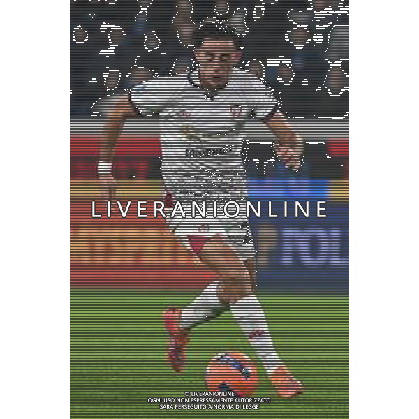 TVRG Atalanta vs Cagliari nella foto Gabriele Zappa (Cagliari) Bergamo 13-12-2025 New Balance Arena - Stadio di Bergamo Atalanta vs Cagliari Campionato Serie A Enilive - 15a giornata foto Roberto Garavaglia/Agenzia Aldo Liverani sas