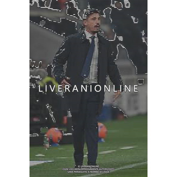 TVRG Atalanta vs Cagliari nella foto Fabio Pisacane allenatore Cagliari Bergamo 13-12-2025 New Balance Arena - Stadio di Bergamo Atalanta vs Cagliari Campionato Serie A Enilive - 15a giornata foto Roberto Garavaglia/Agenzia Aldo Liverani sas