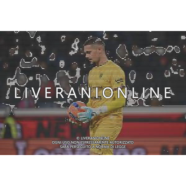 TVRG Atalanta vs Cagliari nella foto Elia Caprile (Cagliari) Bergamo 13-12-2025 New Balance Arena - Stadio di Bergamo Atalanta vs Cagliari Campionato Serie A Enilive - 15a giornata foto Roberto Garavaglia/Agenzia Aldo Liverani sas