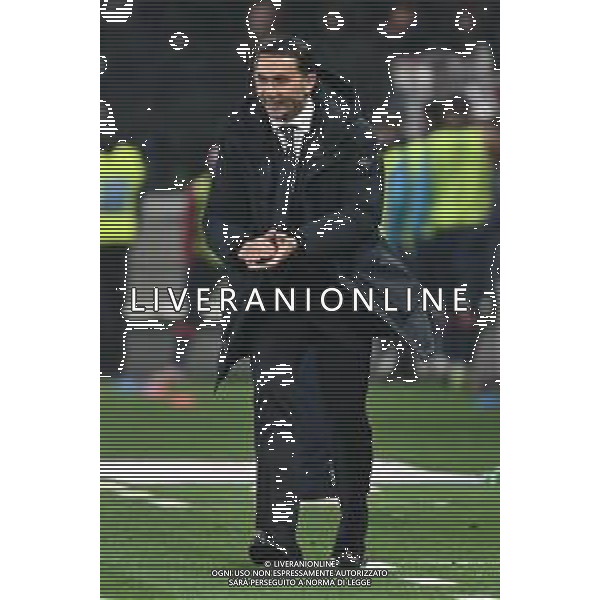 TVRG Atalanta vs Cagliari nella foto Raffaele Palladino allenatore Atalanta Bergamo 13-12-2025 New Balance Arena - Stadio di Bergamo Atalanta vs Cagliari Campionato Serie A Enilive - 15a giornata foto Roberto Garavaglia/Agenzia Aldo Liverani sas