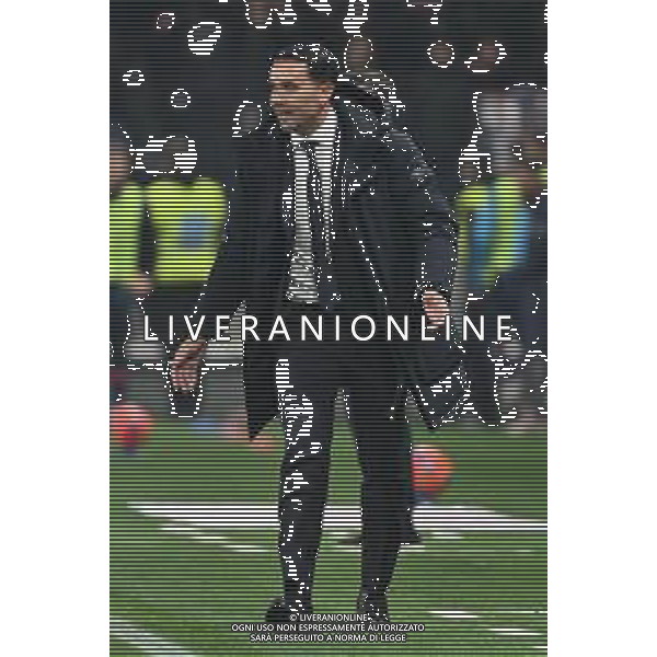 TVRG Atalanta vs Cagliari nella foto Raffaele Palladino allenatore Atalanta Bergamo 13-12-2025 New Balance Arena - Stadio di Bergamo Atalanta vs Cagliari Campionato Serie A Enilive - 15a giornata foto Roberto Garavaglia/Agenzia Aldo Liverani sas