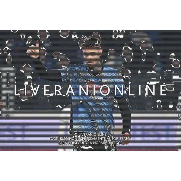 TVRG Atalanta vs Cagliari nella foto Gianluca Scamacca (Atalanta) Bergamo 13-12-2025 New Balance Arena - Stadio di Bergamo Atalanta vs Cagliari Campionato Serie A Enilive - 15a giornata foto Roberto Garavaglia/Agenzia Aldo Liverani sas