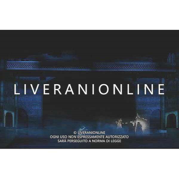 Roma 09/03/2006 - Spettacolo teatrale \' Dracula Opera Rock \' prodotto da David Zard con la regia di Alfredo Arias e le musiche della PFM. Protagonisti Vittorio Matteucci ( dracula ), Sabrina De Siena ( Mina Murray ), Fabio Privitera ( reinfield