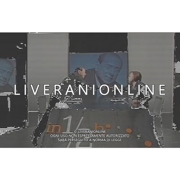 TRASMISSIONE TELEVISIVA \'IN MEZZORA\' NELLA FOTO: SILVIO BERLUSCONI E ANNUNZIATA LUCIA AG LIVERANI,OBBLIGATORIO CITARE LA FONTE TELEVISIVA