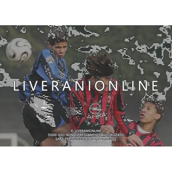 Solbiate Arno (Varese) 15 marzo 2006 Milan - Inter gara finale di andata coppa italia primavera nella foto: Belaid e Di Gennaro foto Andry / Ag. Aldo Liverani