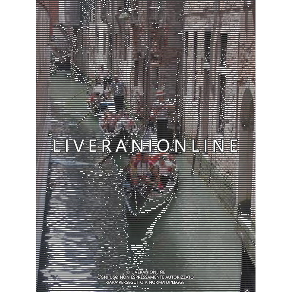 ARCHIVIO ALDO LIVERANI NELLA FOTO GONDOLIERI A VENEZIA AGENZIA ALDO LIVERANI