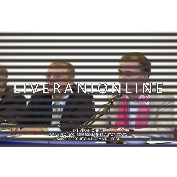 ANCONA CALCIO 2003/04 nella foto ERMANNO PIERONI PRESIDENTE ANCONA CON MENICHINI LEONARDO FOTO CHIODI CRISTIANO/AGENZIA ALDO LIVERANI
