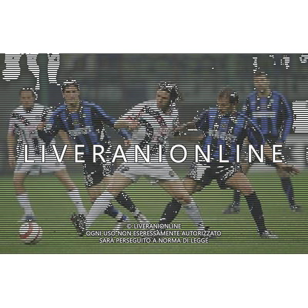 Milano 22-03-2006 coppa italia tim cup 2005/06 inter-udinese 1:0 nella foto candela, zanetti c., andreolli ph marco luzzani/ag aldo liverani s.a.s.