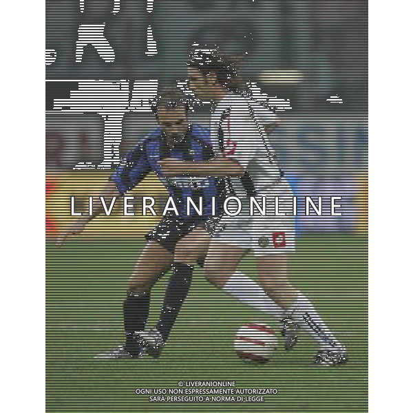 Milano 22-03-2006 coppa italia tim cup 2005/06 inter-udinese 1:0 nella foto zaneti e candela ph marco luzzani/ag aldo liverani s.a.s.