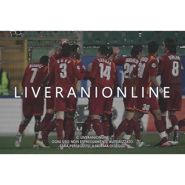 Palermo - Roma coppa italia Tim Cup 23/03/2006 nella foto esultanza roma ph terruso/Ag. Aldo liverani