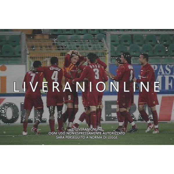 Palermo - Roma coppa italia Tim Cup 23/03/2006 nella foto esultanza roma ph terruso/Ag. Aldo liverani