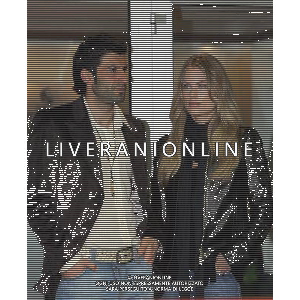 Milano 01/04/2006 serie a tim 2005/06 inter-messina nella foto Luis Figo con la moglie Helen Svedin ph marco luzzani/ag aldo liverani s.a.s.
