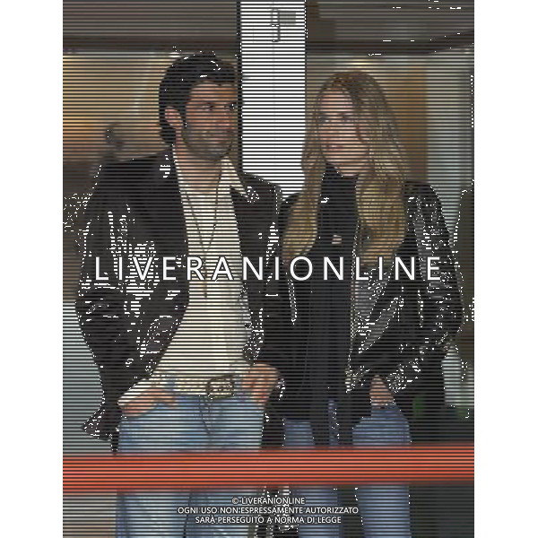 Milano 01/04/2006 serie a tim 2005/06 inter-messina nella foto luis figo con la moglie Helen Svedin ph marco luzzani/ag aldo liverani s.a.s.
