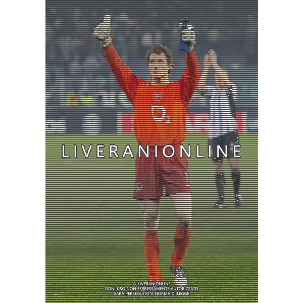 Juventus - Arsenal Champions League 05/04/2006 nella foto esultanza di Lehmann al fischio finale Picture by Marcello Pozzetti ©IPS Photo Agency /Ag. Aldo liverani ONLY ITALY - NO ABROAD 