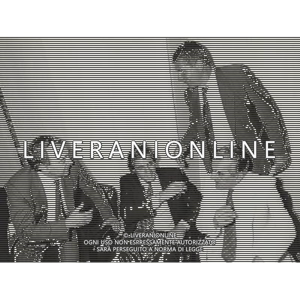 CORRADO FERLAINO-GIORGIO CHINAGLIA-GIUSSY FARINA-DINO VIOLA - RETROSPETTIVA GIUSSY FARINA INDUSTRIALE ED EX PRESIDENTE DI MILAN E VICENZA - Giuseppe Farina, detto Giussi archivio Giovanni Liverani / AG.Aldo liverani