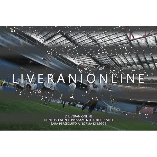 Milano San Siro 18/08/2003 allenamento nazionale italiana nella foto corsa di gruppo* foto Bagnai/Agenzia Aldo Liverani