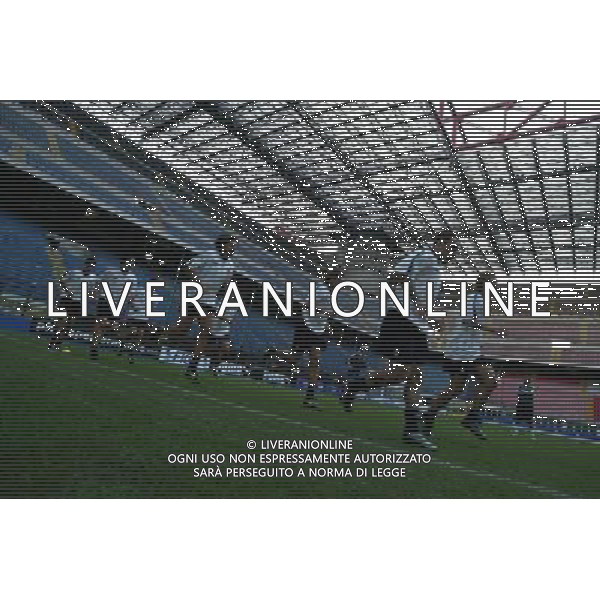 Milano San Siro 18/08/2003 allenamento nazionale italiana nella foto corsa di gruppo* foto Bagnai/Agenzia Aldo Liverani