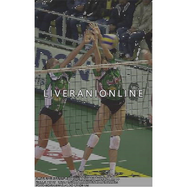 CAPO SUD REGGIO CALABRIA VOLLEY 2000/01 NELLA FOTO GIOLI SIMONA,ARTAMONOVA EUGENIA FOTO ROMANI/AG.ALDO LIVERANI