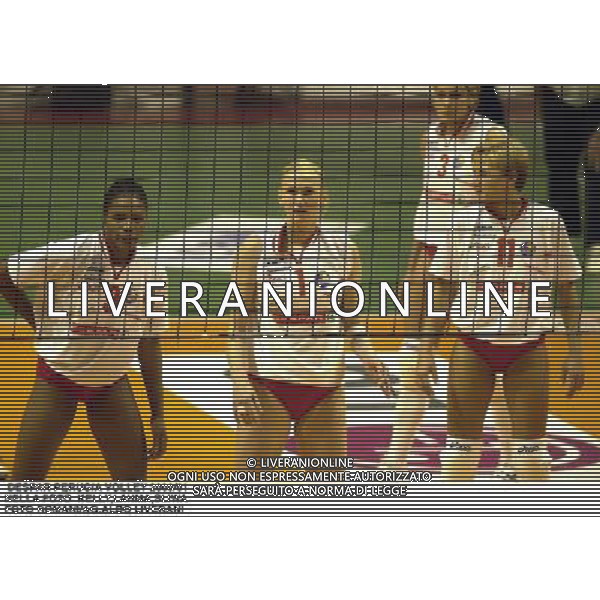 DESPAR PERUGIA VOLLEY 2000/01 NELLA FOTO KELLY,LAHMA,SLIWA FOTO ROMANI/AG.ALDO LIVERANI
