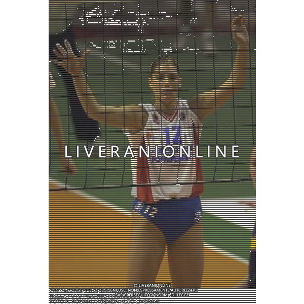 FOPPAPEDRETTI BERGAMO VOLLEY 2000/2001 NELLA FOTO PICCININI FRANCESCA FOTO N. ROMANI / AGENZIA ALDO LIVERANI