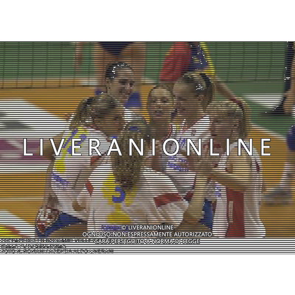 FOPPAPEDRETTI BERGAMO VOLLEY 2000/2001 NELLA FOTO ESULTANZA FOTO N. ROMANI / AGENZIA ALDO LIVERANI