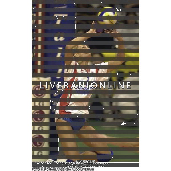 FOPPAPEDRETTI BERGAMO VOLLEY 2000/2001 NELLA FOTO CACCIATORI MAURIZIA FOTO N. ROMANI / AGENZIA ALDO LIVERANI