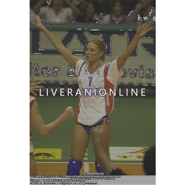 FOPPAPEDRETTI BERGAMO VOLLEY 2000/2001 NELLA FOTO CACCIATORI MAURIZIA FOTO N. ROMANI / AGENZIA ALDO LIVERANI