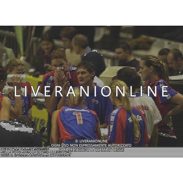 AiN NAPOLI VOLLEY 2000/2001 NELLA FOTO MARCOVECCHIO ALLENATORE FOTO N. ROMANI / AGENZIA ALDO LIVERANI