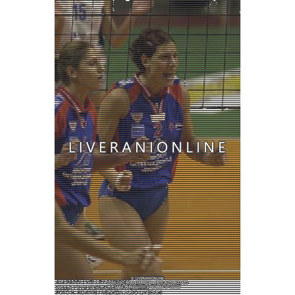 AiN NAPOLI VOLLEY 2000/2001 NELLA FOTO BRAGAGLIA ANTONELLA FOTO N. ROMANI / AGENZIA ALDO LIVERANI