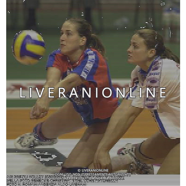 AiN NAPOLI VOLLEY 2000/2001 NELLA FOTO BENECKE CHRISTINA E DEL CORE ANTONELLA FOTO N. ROMANI / AGENZIA ALDO LIVERANI