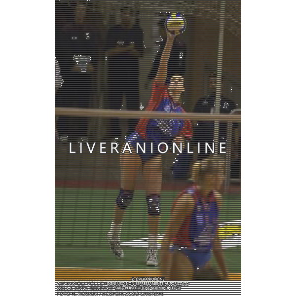 AiN NAPOLI VOLLEY 2000/2001 NELLA FOTO BENECKE CHRISTINA FOTO N. ROMANI / AGENZIA ALDO LIVERANI
