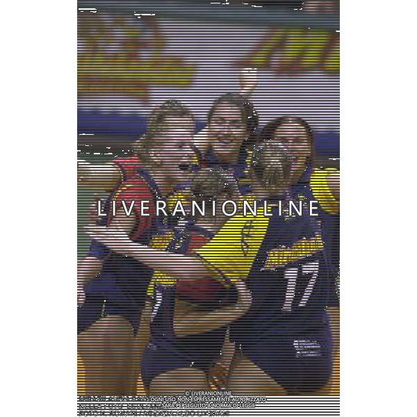 MIRABILANDIA RAVENNA VOLLEY 2000/2001 NELLA FOTO ESULTANZA FOTO N. ROMANI / AGENZIA ALDO LIVERANI