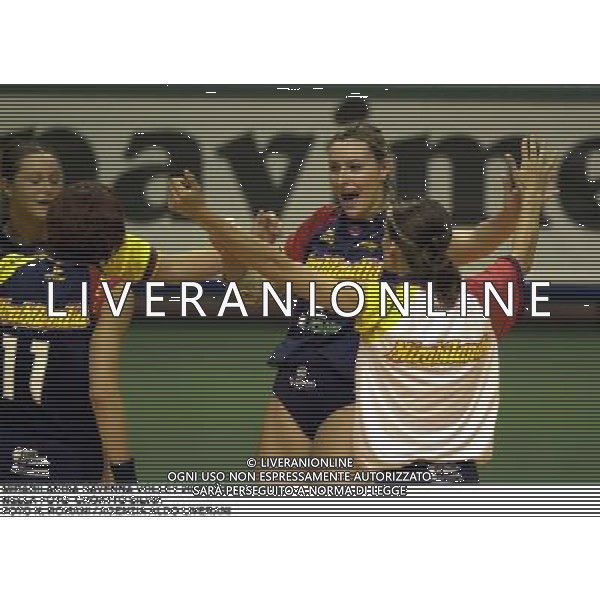 MIRABILANDIA RAVENNA VOLLEY 2000/2001 NELLA FOTO CROATTO SILVIA FOTO N. ROMANI / AGENZIA ALDO LIVERANI