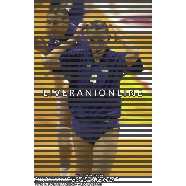 REGGIO EMILIA VOLLEY 2000/2001 NELLA FOTO GOLUBOVIC MIRA FOTO N. ROMANI / AGENZIA ALDO LIVERANI