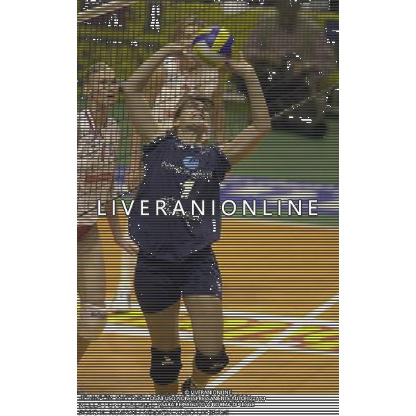 JOHNSON MATTHEY SPEZZANO VOLLEY 2000/2001 NELLA FOTO SALINAS KARINE FOTO N. ROMANI / AGENZIA ALDO LIVERANI